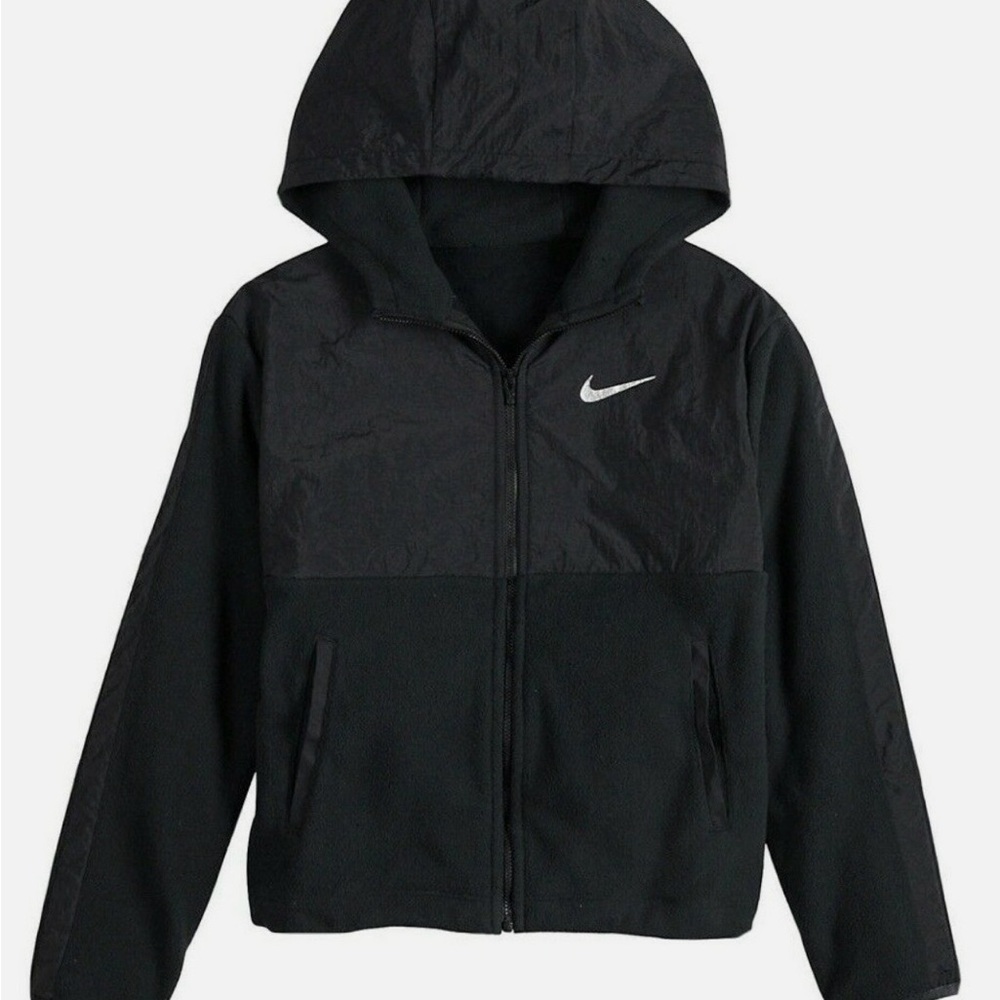 Nike Therma Full-Zip Training Hoodie – Black – Kids Size S